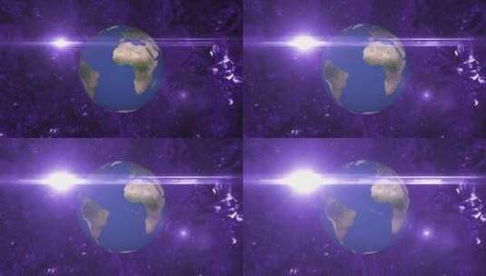 地球行星纹理球体地球动画和地球照明背景，高清在线视频素材下载
