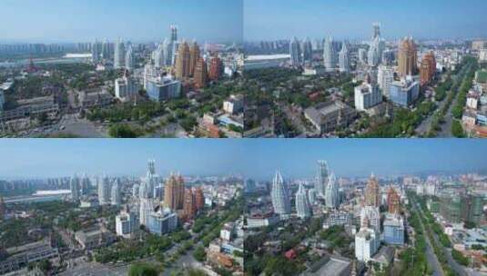 4K西双版纳景洪市东南亚建筑异域风情航拍高清在线视频素材下载