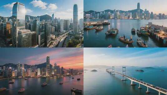 香港城市风光高清在线视频素材下载