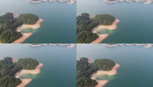 广州从化流溪河景点风光航拍高清在线视频素材下载