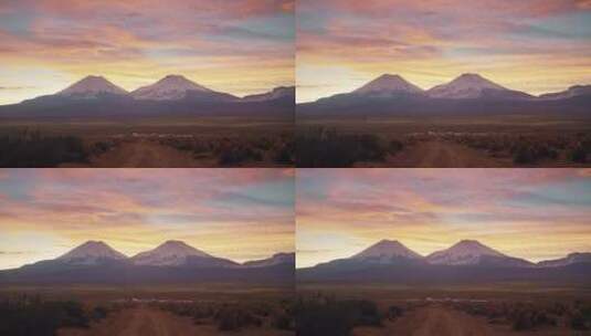 山脉的唯美景观高清在线视频素材下载