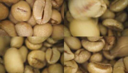 烘焙咖啡豆 微距高清在线视频素材下载