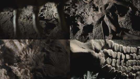 化石龟骨高清在线视频素材下载