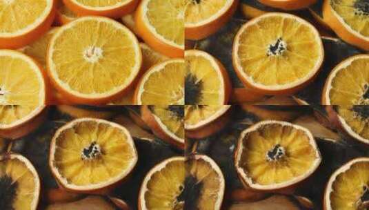 香橙片特写高清在线视频素材下载