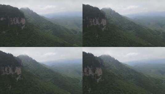 航拍湖北神农架天燕景区4A景区高清在线视频素材下载