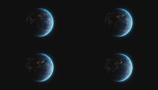 【透明通道】4K地球-10高清在线视频素材下载
