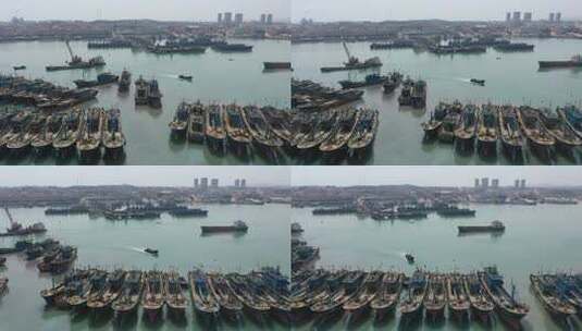 泉州厦门福州潮汕浙江台州渔港海港码头高清在线视频素材下载