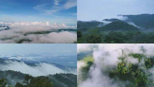 自然风景绿水青山云海高清在线视频素材下载