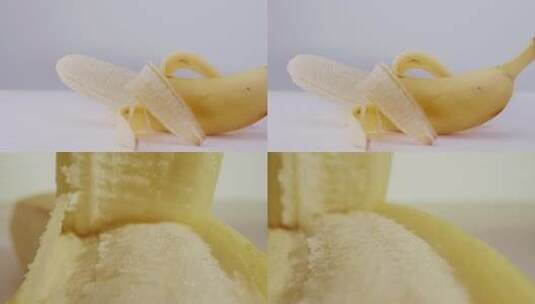 剥香蕉皮高清在线视频素材下载