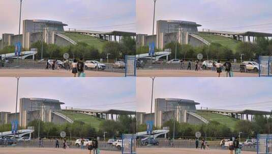 呼和浩特市内蒙古博物院高清在线视频素材下载