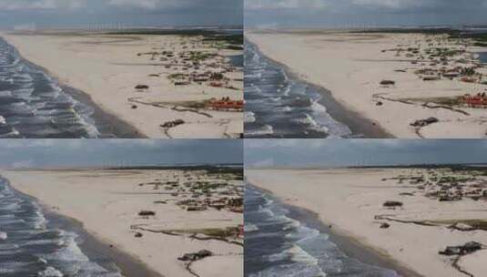 巴西标志性的雨水湖和沙丘。Lencois Maranhens巴西。高清在线视频素材下载