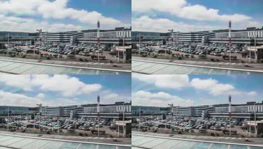 日本札幌机场停车场延时高清在线视频素材下载