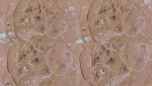沙漠遗迹 尼雅遗迹高清在线视频素材下载