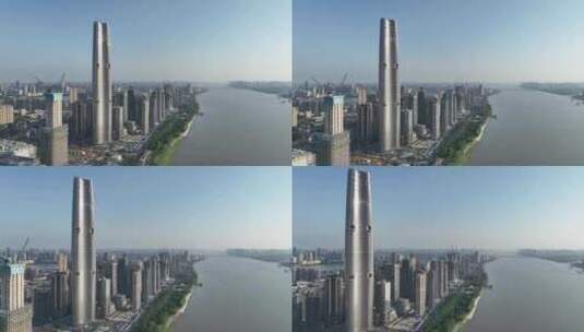 武汉绿地中心高清在线视频素材下载
