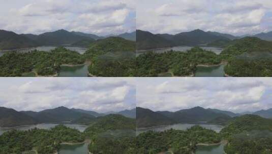 中国千岛湖航拍高清在线视频素材下载