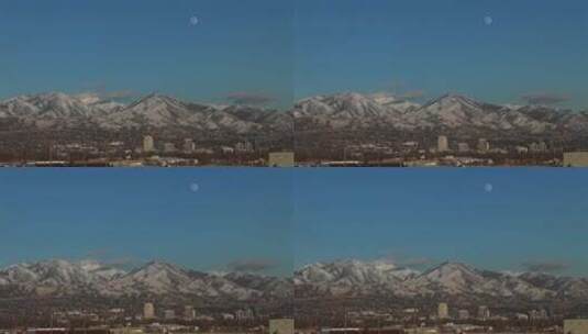 盐湖城的远景高清在线视频素材下载