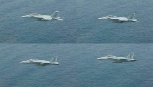 战斗机在海上飞行高清在线视频素材下载