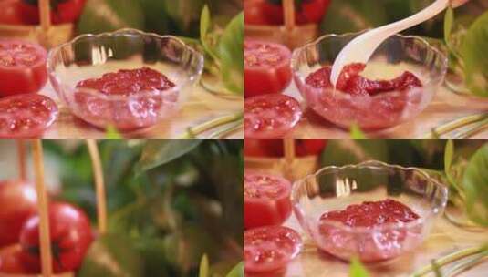 【镜头合集】番茄酱番茄沙司西红柿酱高清在线视频素材下载