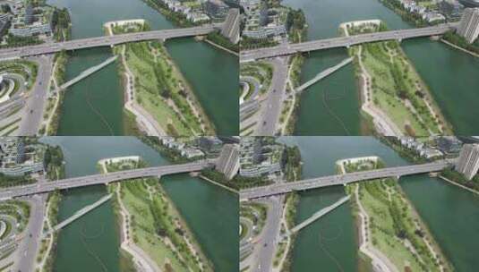 湖南长沙城市地标建筑航拍高清在线视频素材下载