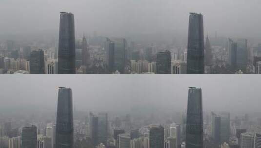 广州珠江新城高楼CBD航拍高清在线视频素材下载