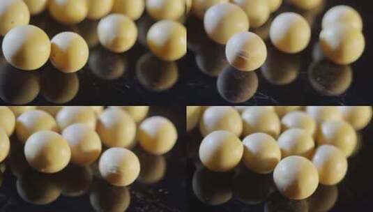 微距黄豆豆子高清在线视频素材下载