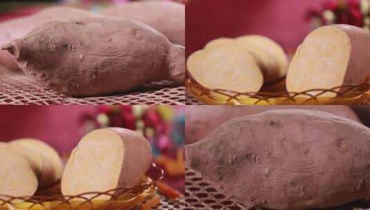 【镜头合集】食品安全发芽的红薯白薯高清在线视频素材下载