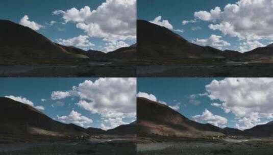 延时西藏村庄视频西藏光影变化风光高清在线视频素材下载