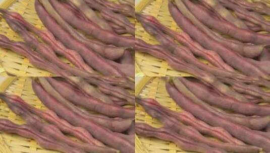 紫色四季豆高清在线视频素材下载