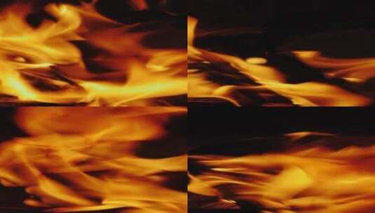 火焰燃烧的木高清在线视频素材下载