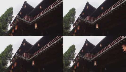 杭州大兜路香积寺建筑视频高清在线视频素材下载
