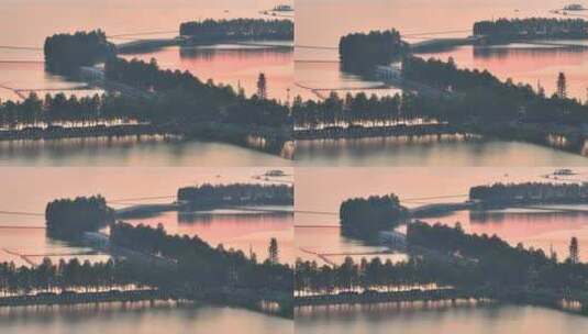 武汉东湖风景区，长焦横移镜头高清在线视频素材下载
