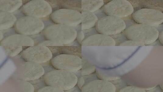 老婆饼制作工艺LOG高清在线视频素材下载