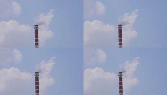 发电厂的冷却塔高清在线视频素材下载