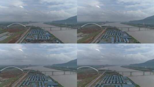 桂平大藤峡水利发电枢纽高清在线视频素材下载
