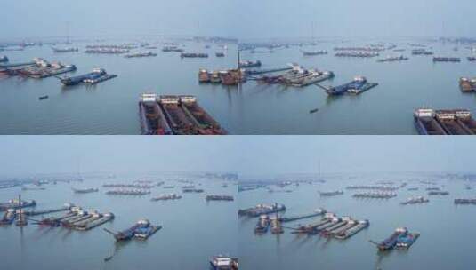 湖南岳阳城市风光航拍视频高清在线视频素材下载