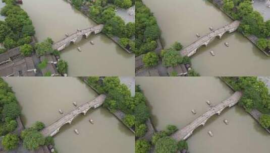 拱宸桥航拍高清在线视频素材下载
