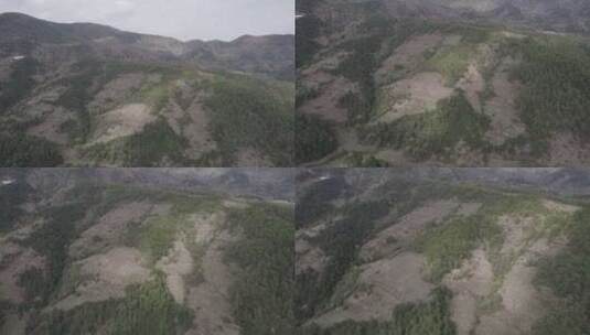 中国西部四川大凉山高原山地自然风光航拍高清在线视频素材下载