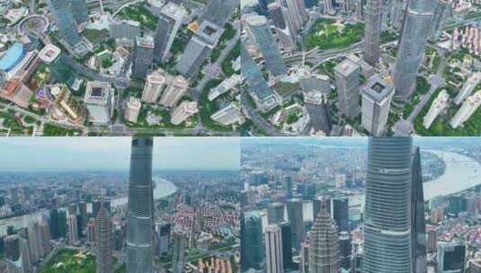 上海市外滩陆家嘴东方明珠塔上海中心大厦高清在线视频素材下载