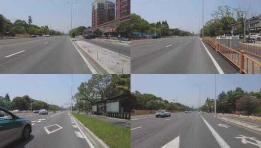 马路行驶运镜空镜头高清在线视频素材下载