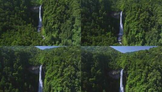 日本最大瀑布那赤瀑布的倾斜照片高清在线视频素材下载