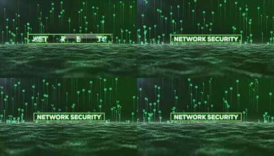 矩阵二进制码与网络安全字4 K高清在线视频素材下载