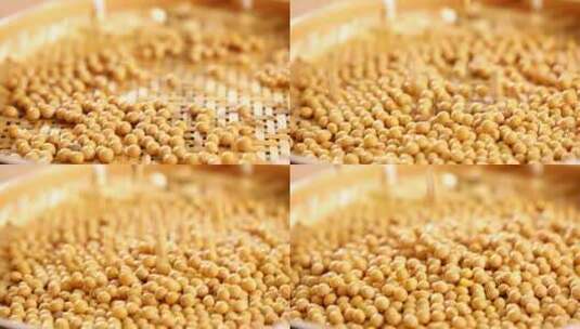 黄豆大豆粗粮食材高清在线视频素材下载