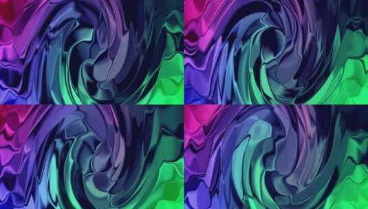 抽象彩色光泽波浪背景。抽象液体波浪背景。高清在线视频素材下载