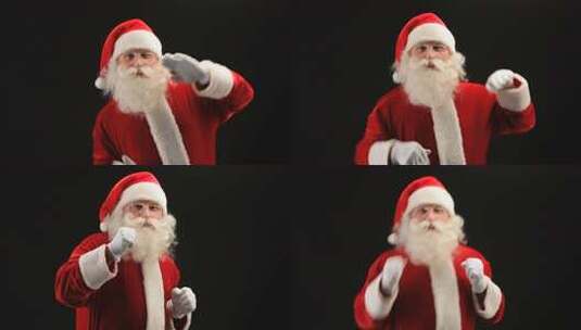 跳舞的圣诞老人高清在线视频素材下载
