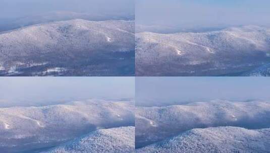 航拍林海雪原雾凇美景241231-5高清在线视频素材下载