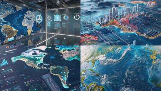 全球化经济数据 世界一体化 供应链体系高清在线视频素材下载