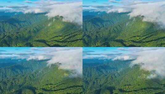 5K航拍广东南岭山脉大山高山山峰山脊岭南高清在线视频素材下载