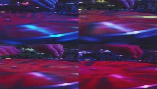 音乐骑师在迪斯科舞厅表演竖屏高清在线视频素材下载
