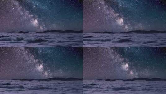 夜晚星空的特写镜头高清在线视频素材下载