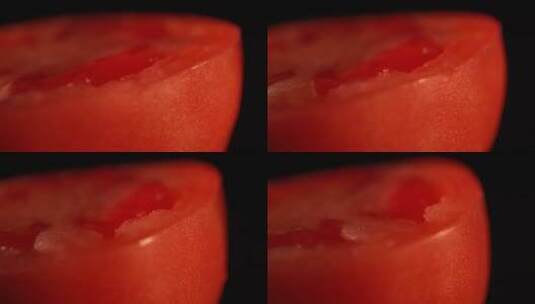 切开的西红柿瓤高清在线视频素材下载